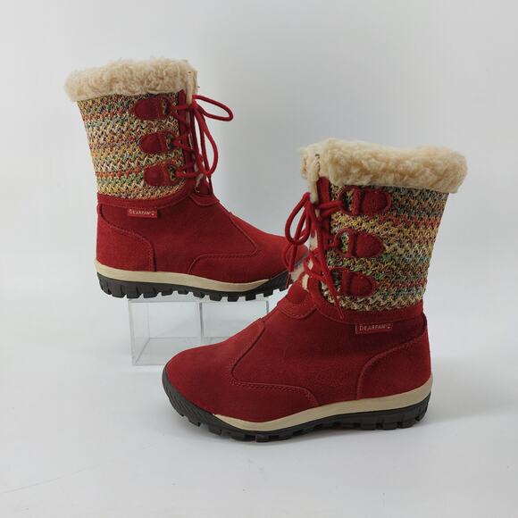 Bearpaw Ophelia Winter Boot Red Boots US 6 Sherpa Women's - Picture 13 of 13